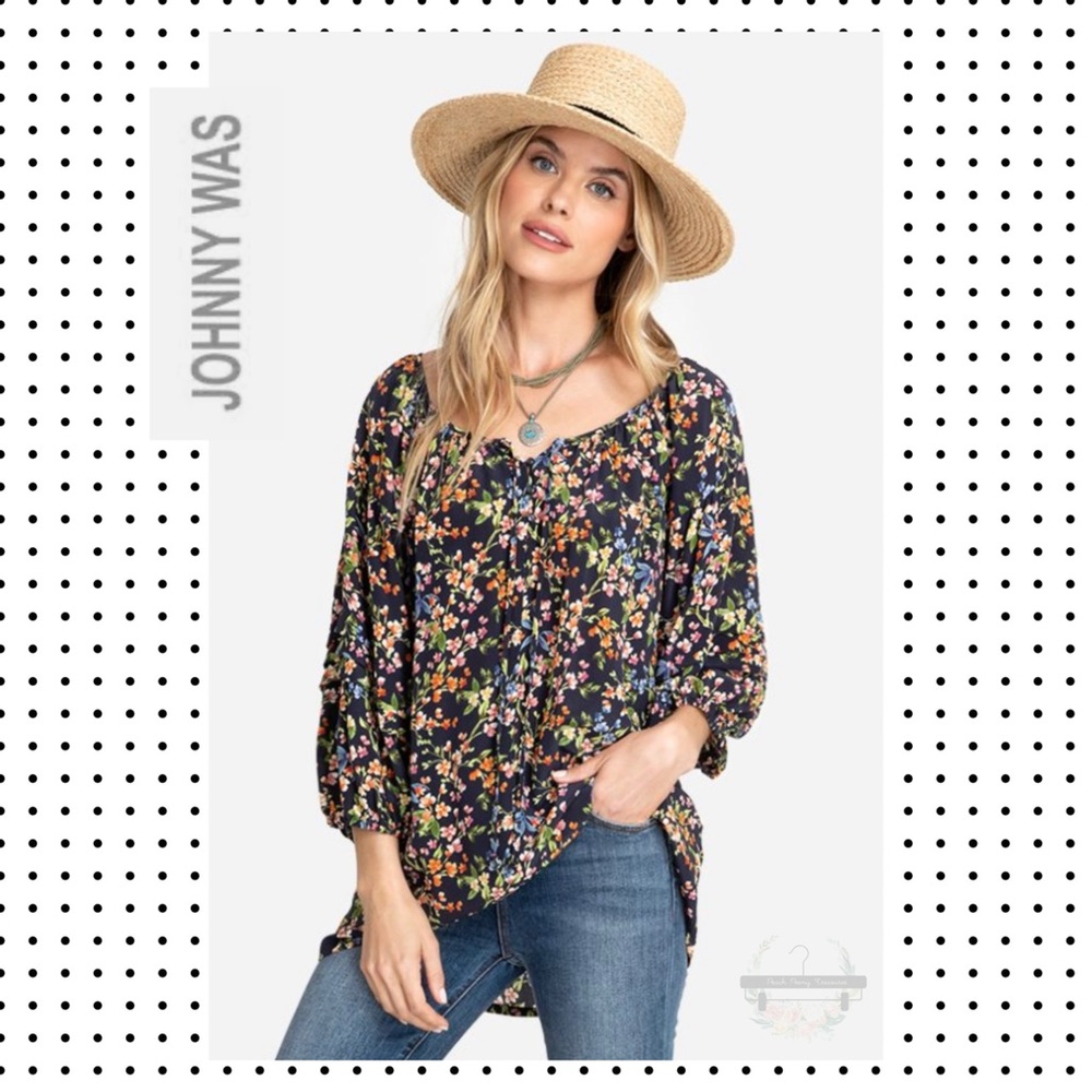 NWT Johnny Was - Rocco Peasant Top S